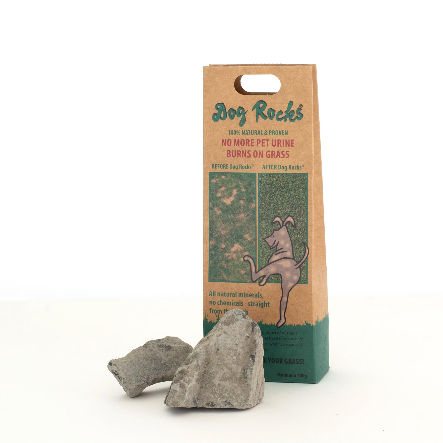 Dog Rocks - 2 Years Supply - 2.4kg (4.8lb) - 12 x 200g Packs.