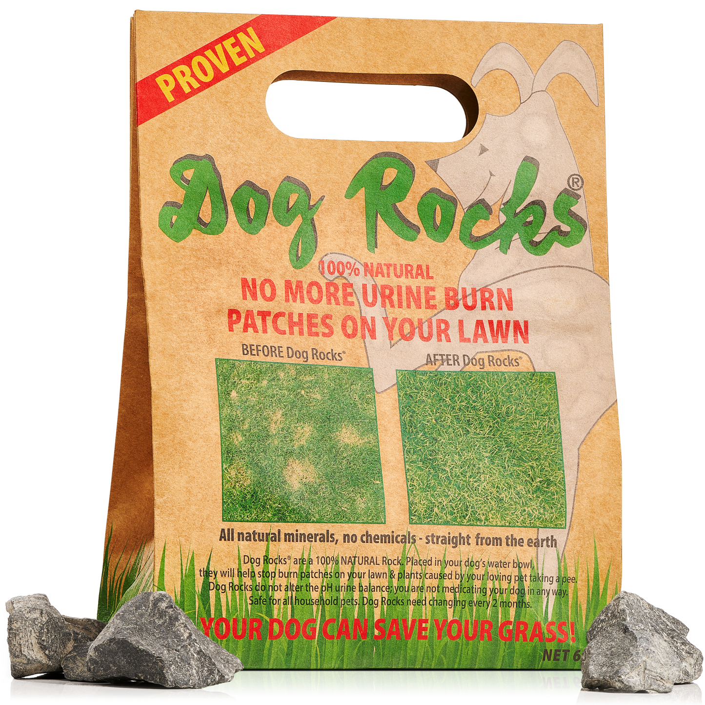 600g Dog Rocks - Stop Pet Pee Burning Grass Naturally