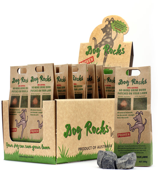 Dog Rocks - 2 Years Supply - 2.4kg (4.8lb) - 12 x 200g Packs.